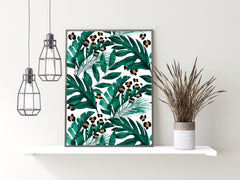 Tropical Leaves + Leopard Print