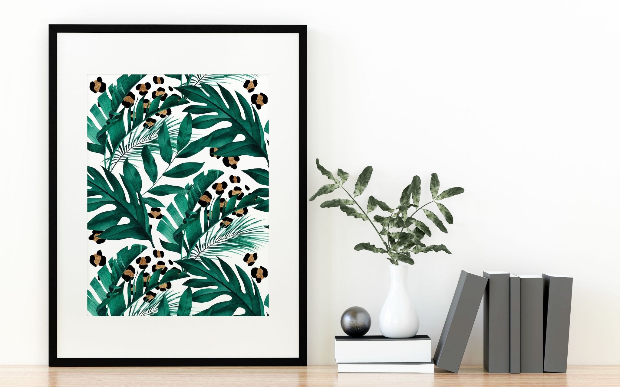 Tropical Leaves + Leopard Print