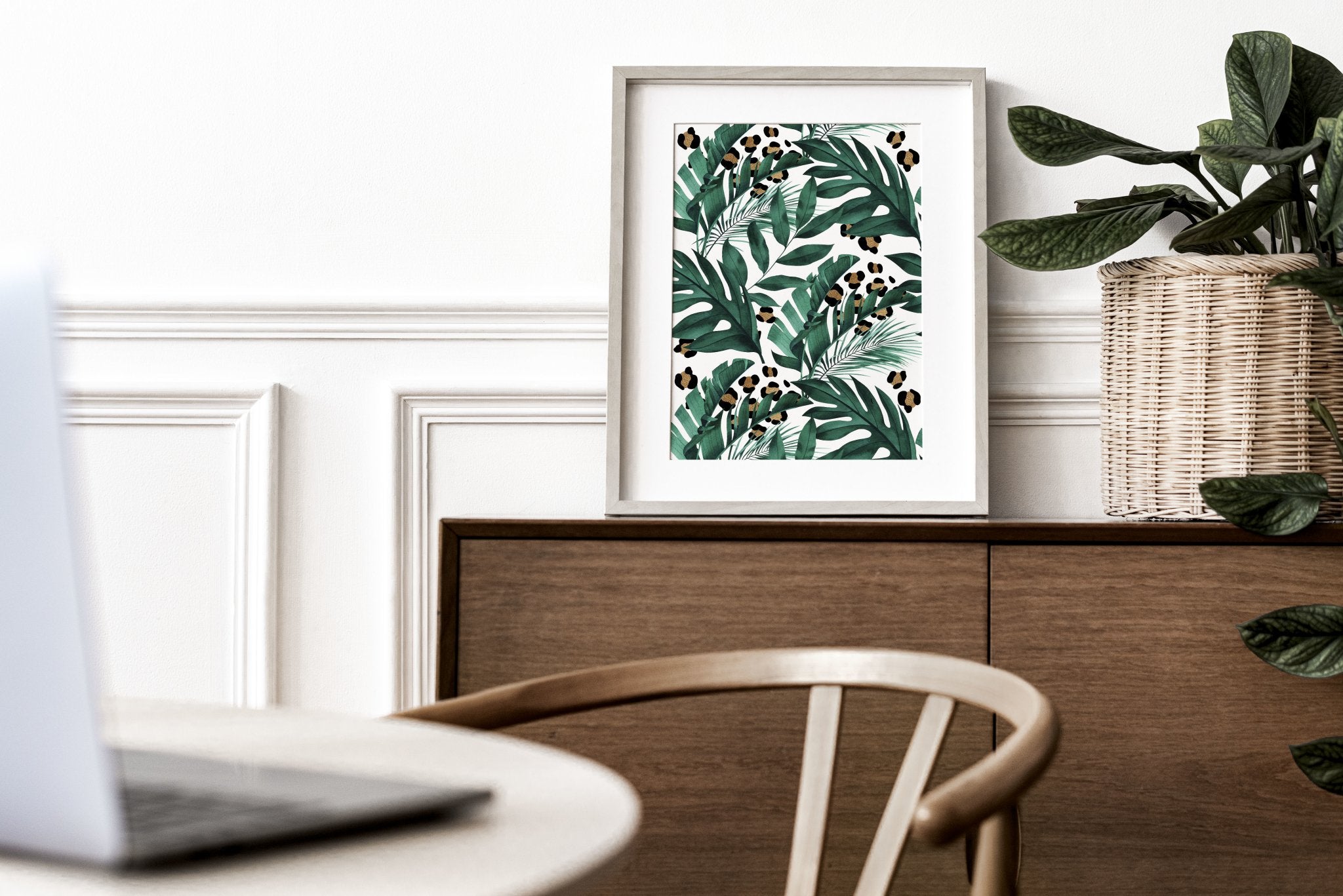 Tropical Leaves + Leopard Print