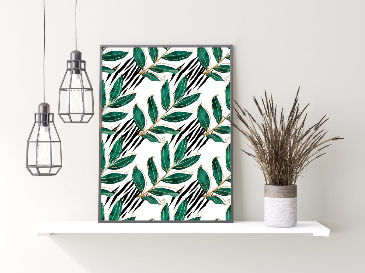 Tropical Tiger Stripes Print