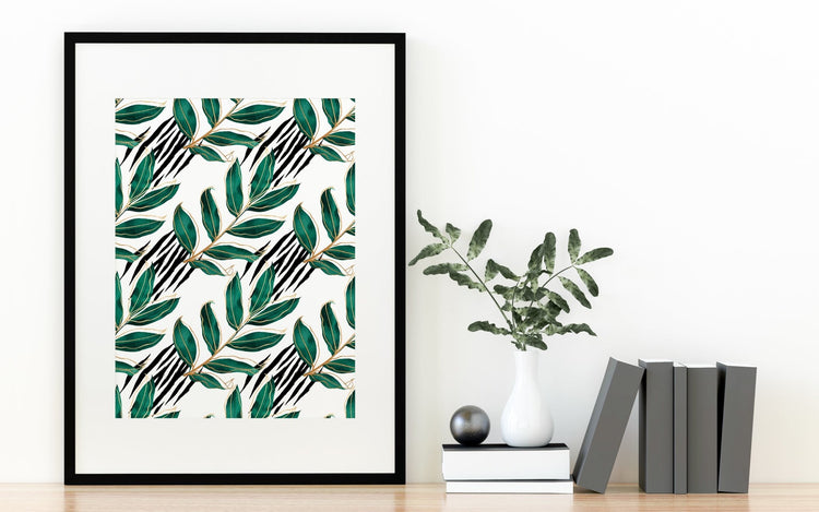 Tropical Tiger Stripes Print