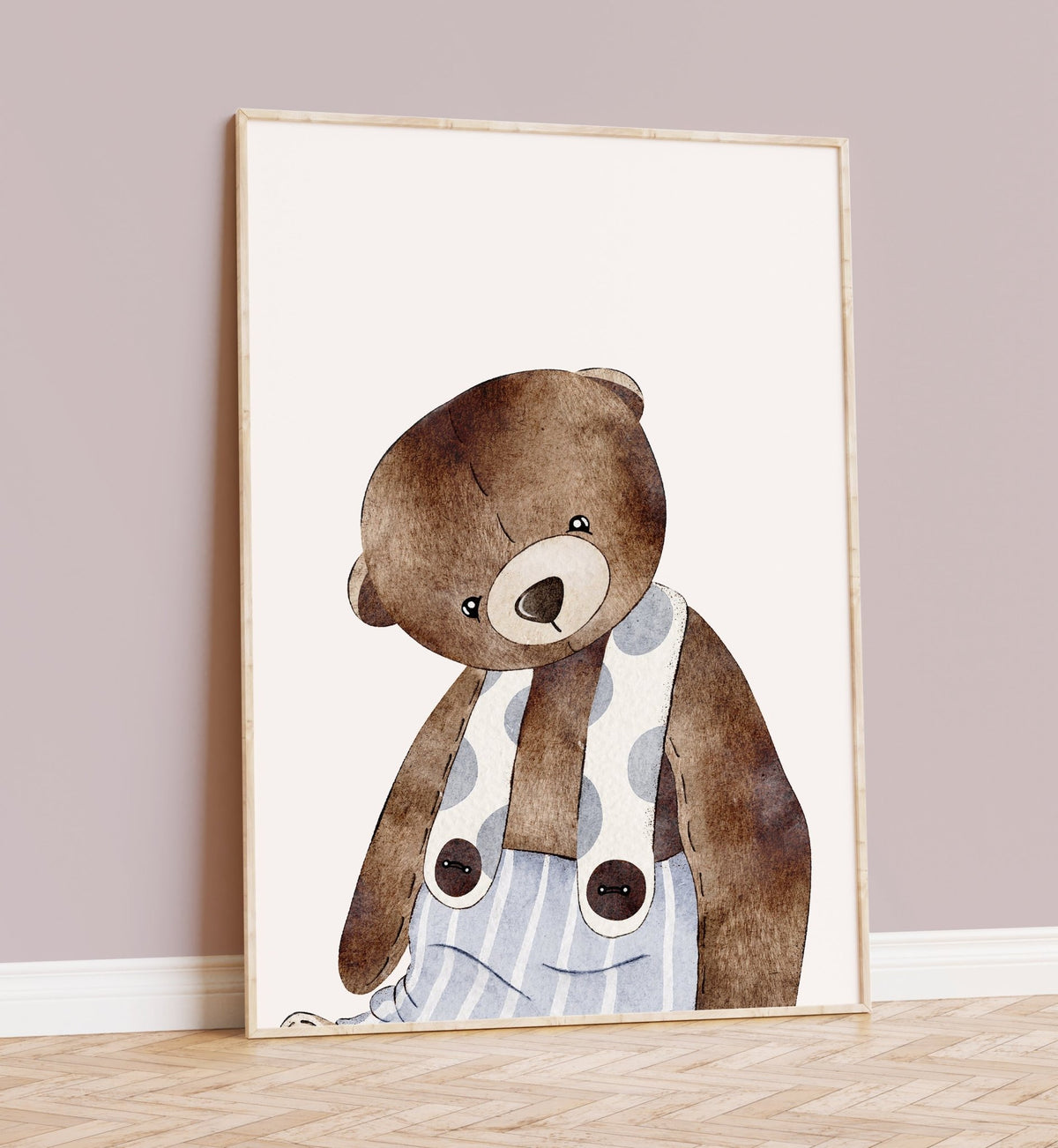 Vintage 3 Bears Nursery Print Set of 3