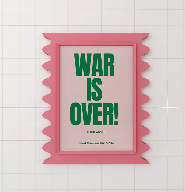 War Is Over Retro Wall Print