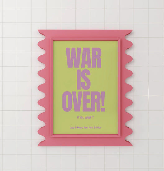 War Is Over Retro Wall Print