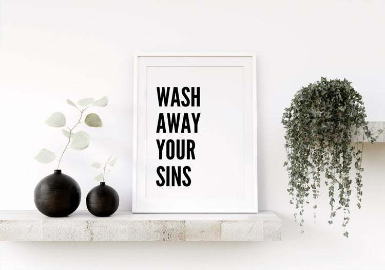 Wash Away Your Sins Print