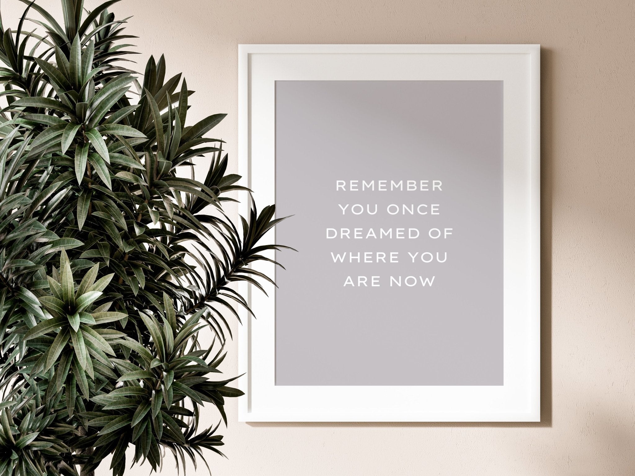 Where You Are Now Motivational Wall Art