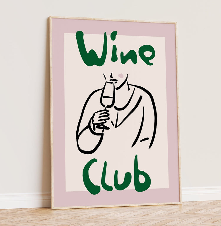 Wine Club Kitchen Print