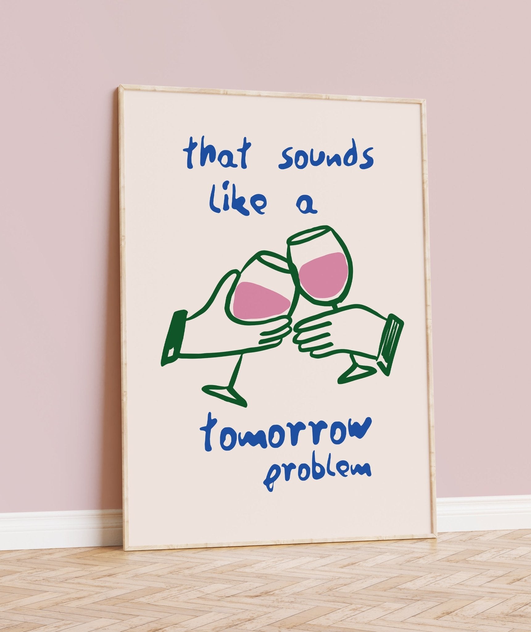 Wine Quote Kitchen Print