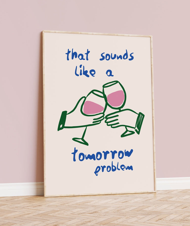 Wine Quote Kitchen Humorous Kitchen Quote Print