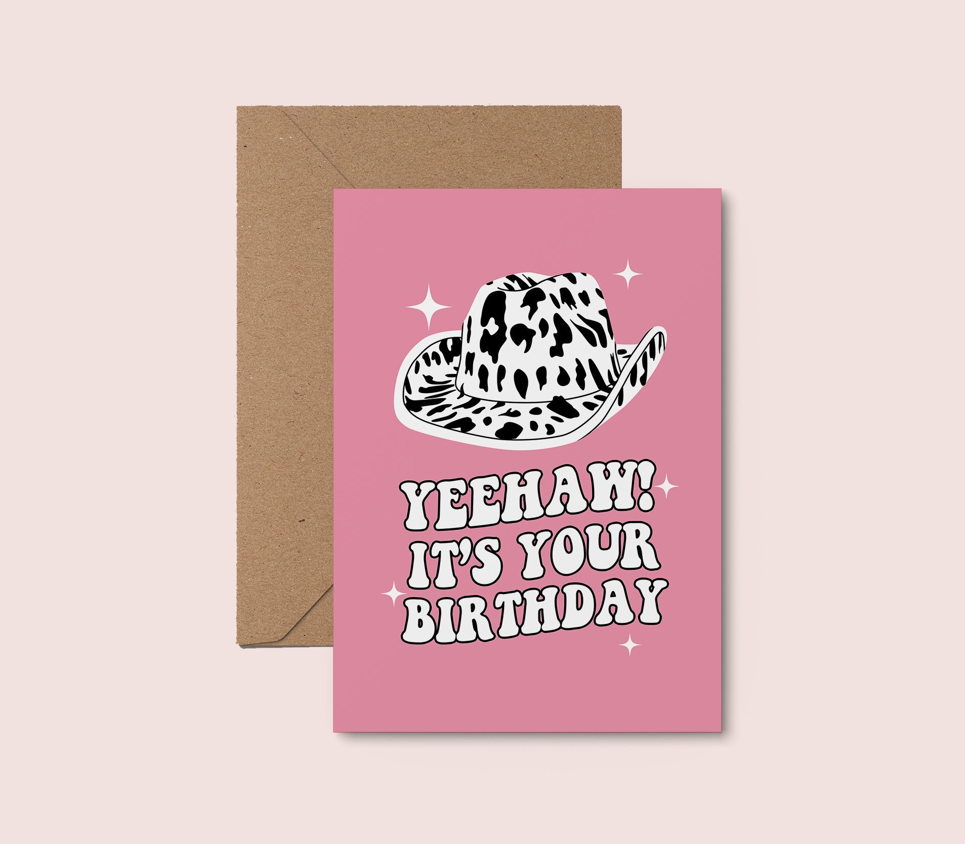 Yeehaw It's Your Birthday Cowgirl Card
