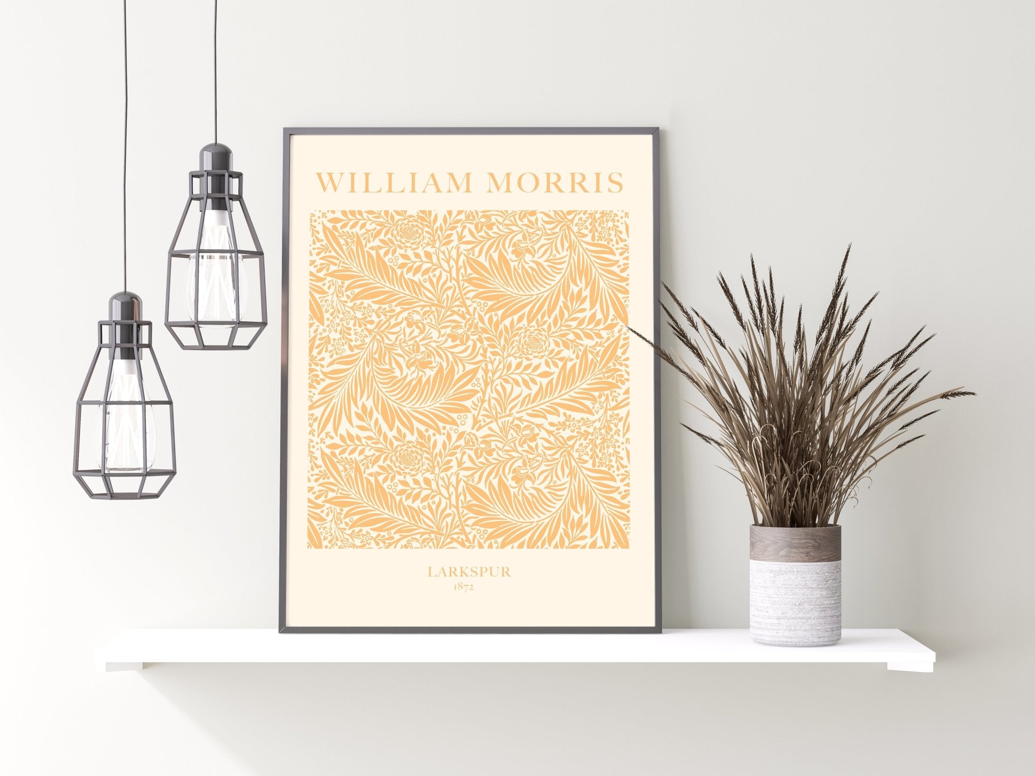 Yellow William Morris Poster Print