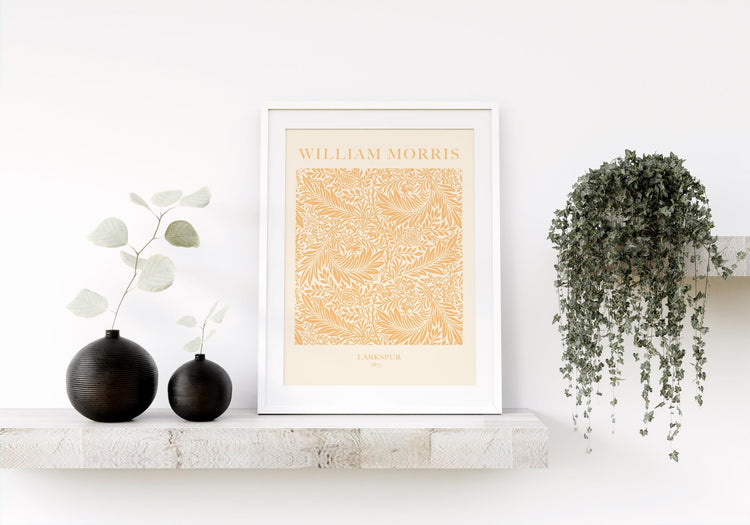 Yellow William Morris Poster Print